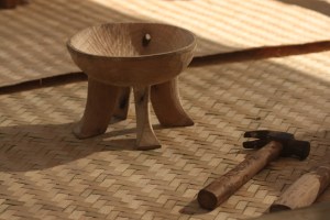 Wood carving in Nagaland