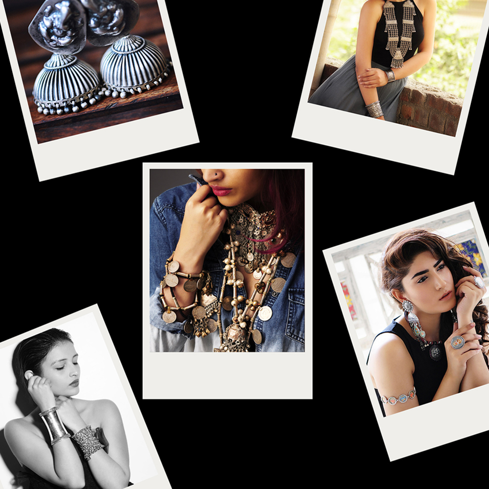 Wearing silver jewelry